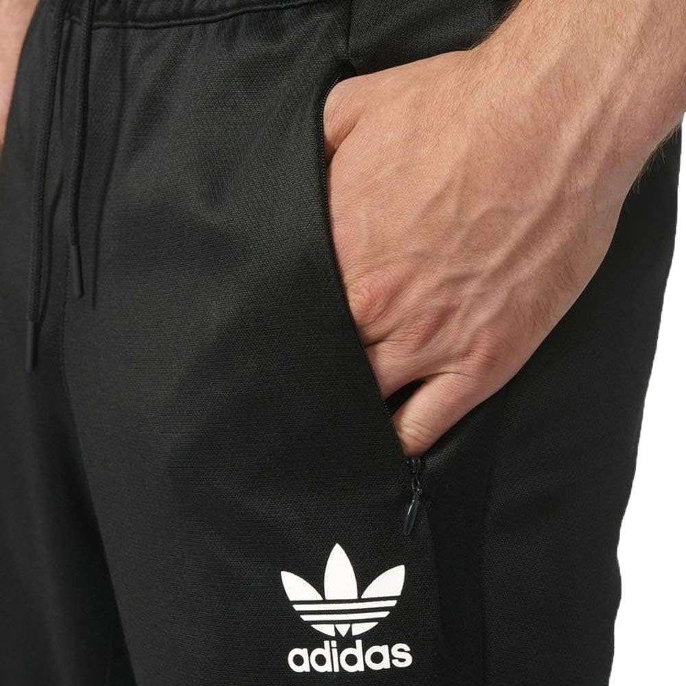 adidas Men Originals BLK/WVN T90 Track Pants - Black