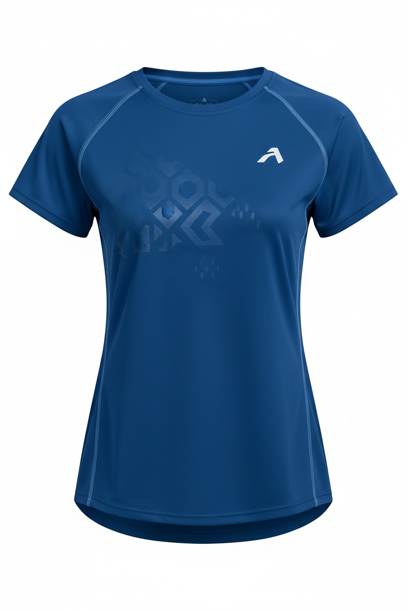 Women's Black Athletic Short Sleeve Shirt – Moisture-Wicking Training Top