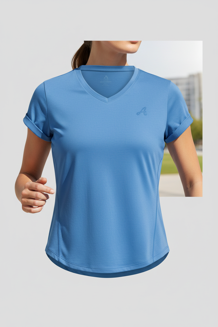 Corey Women's Short Sleeve Athletic Shirt – Lightweight Workout Top