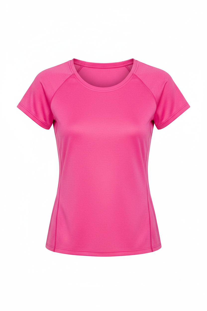 Women's Black Athletic Short Sleeve Shirt – Moisture-Wicking Training Top